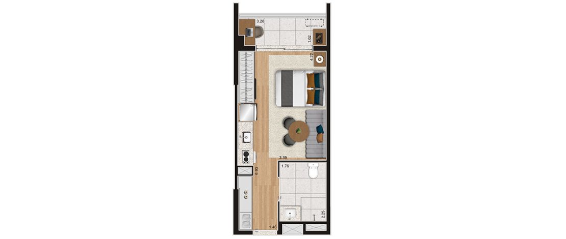 Studios NR - 30m² | Tipo