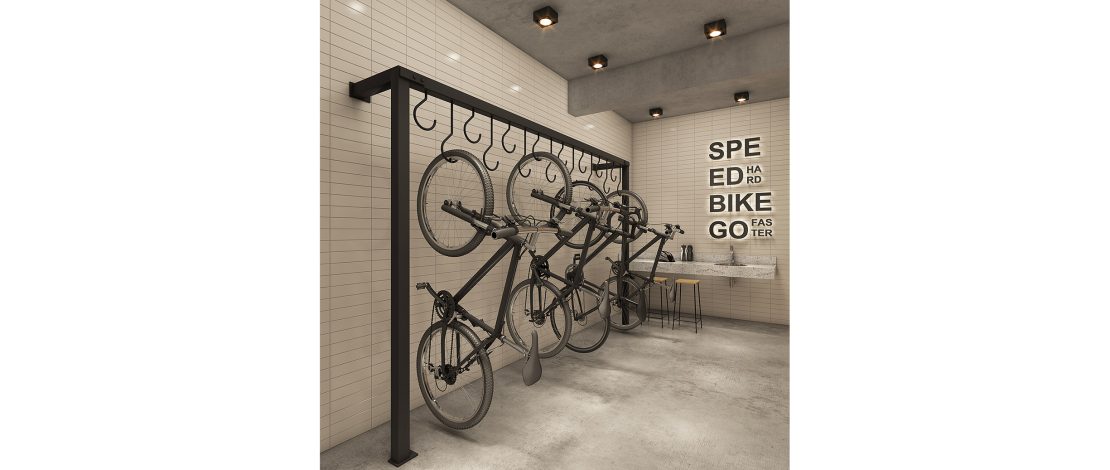 Perspectiva Ilustrada do Bicicletário