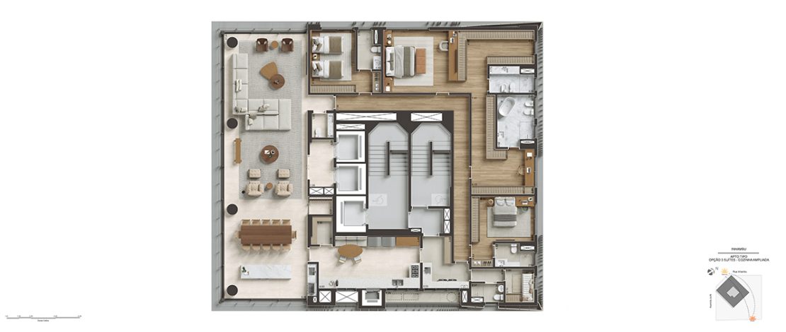 3 Suítes | Suíte Master e Cozinha Ampliados | 318 m²