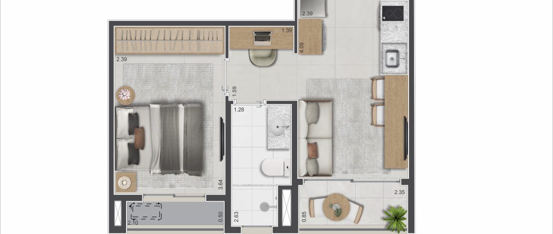 32m² | 1 Dorm. - R2V