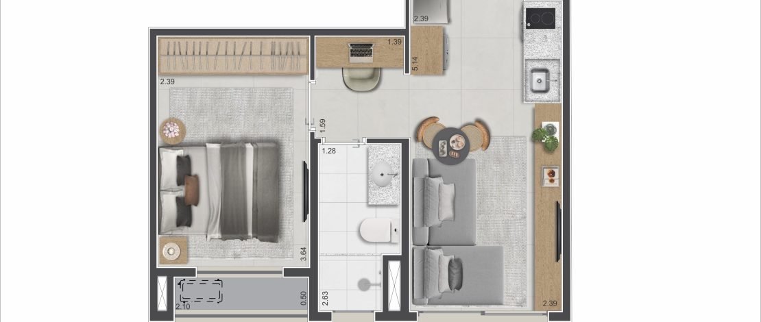 32m² | 1 Dorm. - R2V