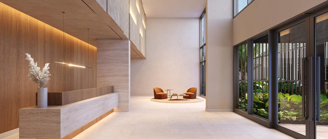 Perspectiva Ilustrada do Lobby