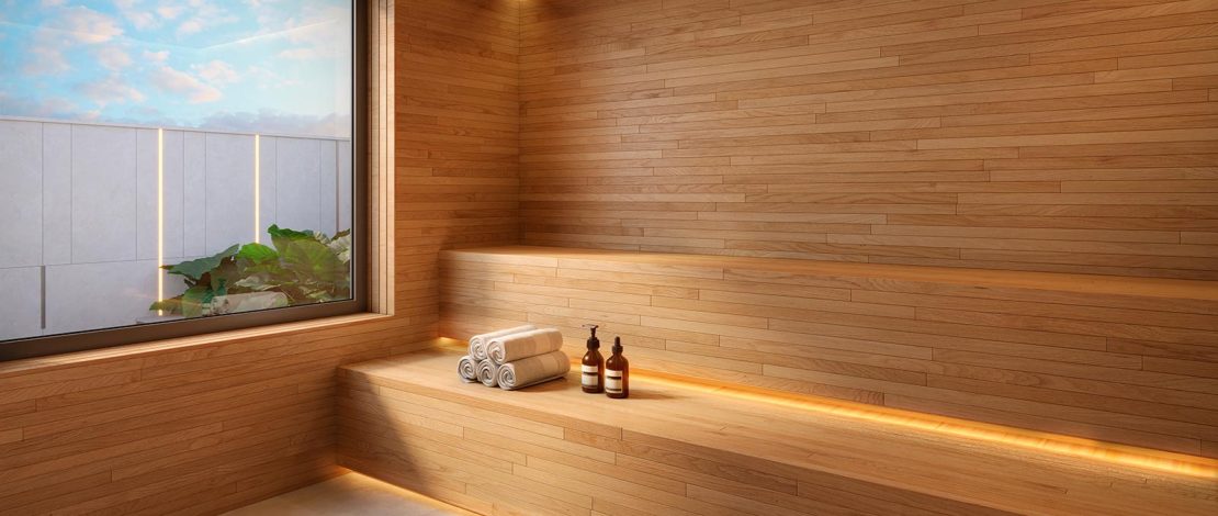 Perspectiva Ilustrada da Sauna Seca