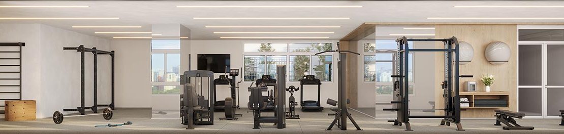 Perspectiva ilustrada do fitness