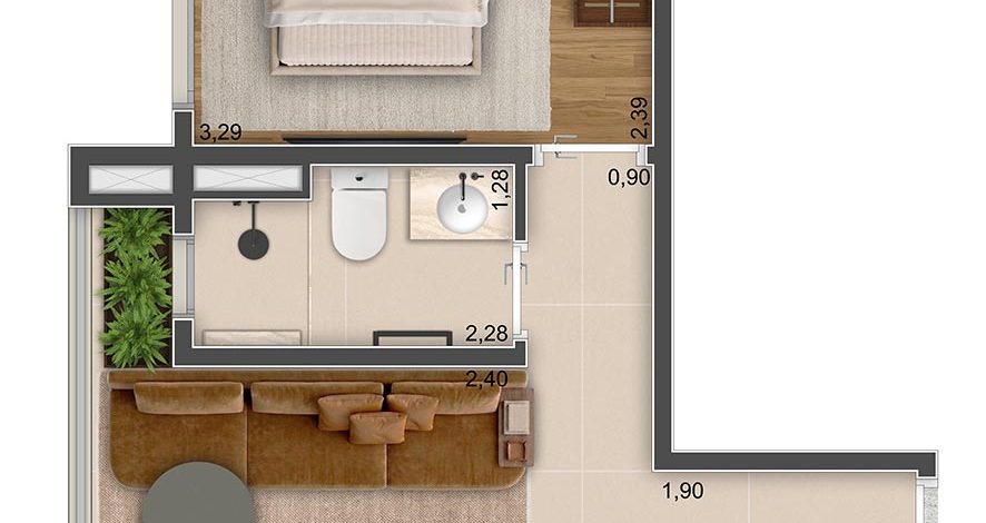 Apartamento de 30m²